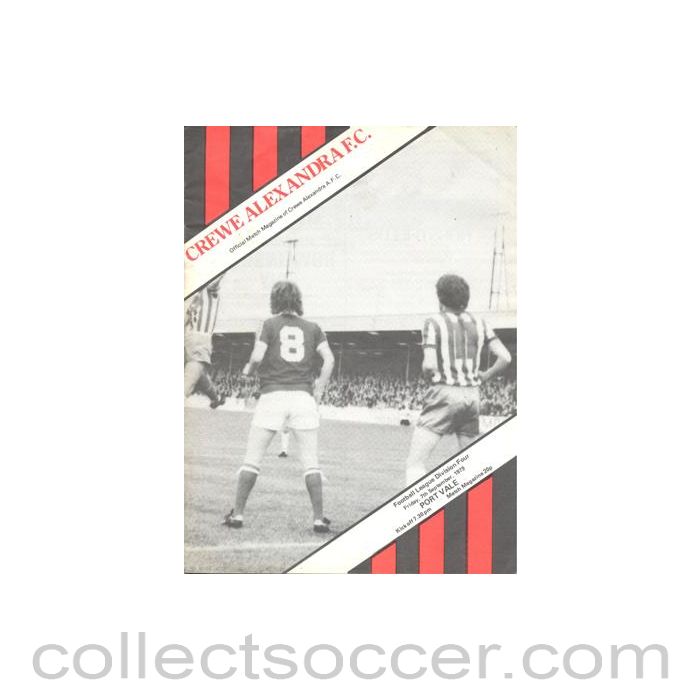 1979 - Crewe Alexandra v Port Vale official programme 07/09/1979 Football League