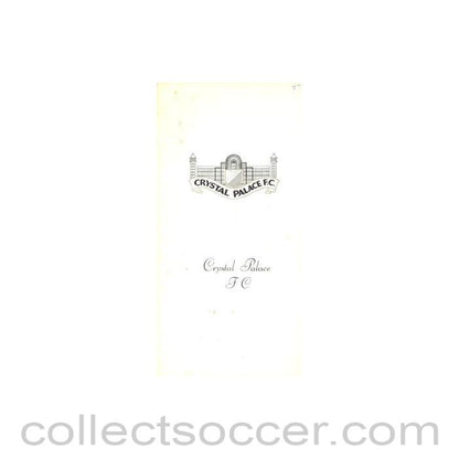 1971 - Crystal Palace v Stoke City official programme 03/04/1971 Football League