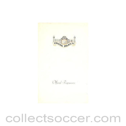 1969 - Crystal Palace v Millwall official programme 08/02/1969