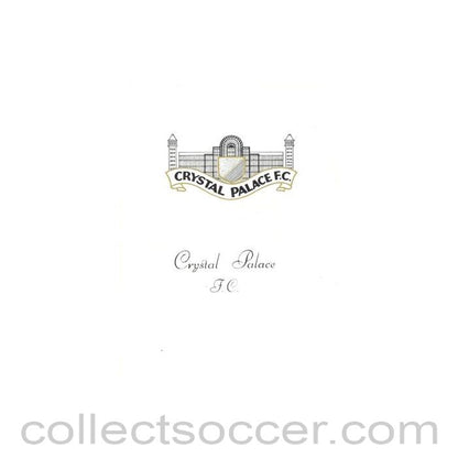 1966 - Crystal Palace v Bury official programme 08/01/1966