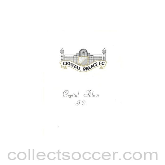 1965 - Crystal Palace v Leyton Orient official programme 28/08/1965