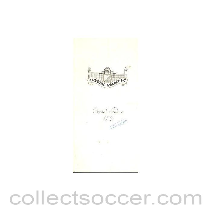 1970 - Crystal Palace v Arsenal official programme 28/10/1970 Football League