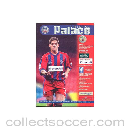 2000 - Crystal Palace v Burnley official programme 26/09/2000