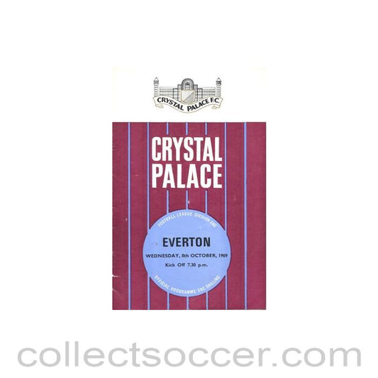 1969 - Crystal Palace v Everton official programme 08/10/1969