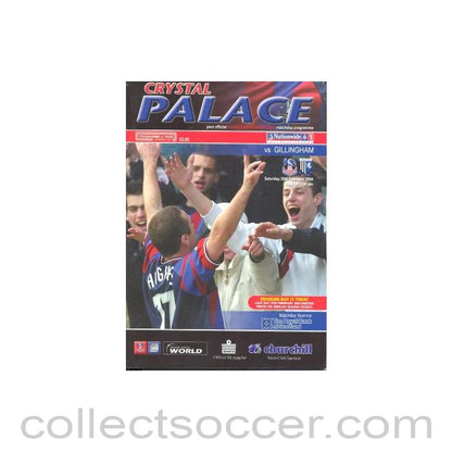 2004 - Crystal Palace v Gillingham official programme 28/02/2004