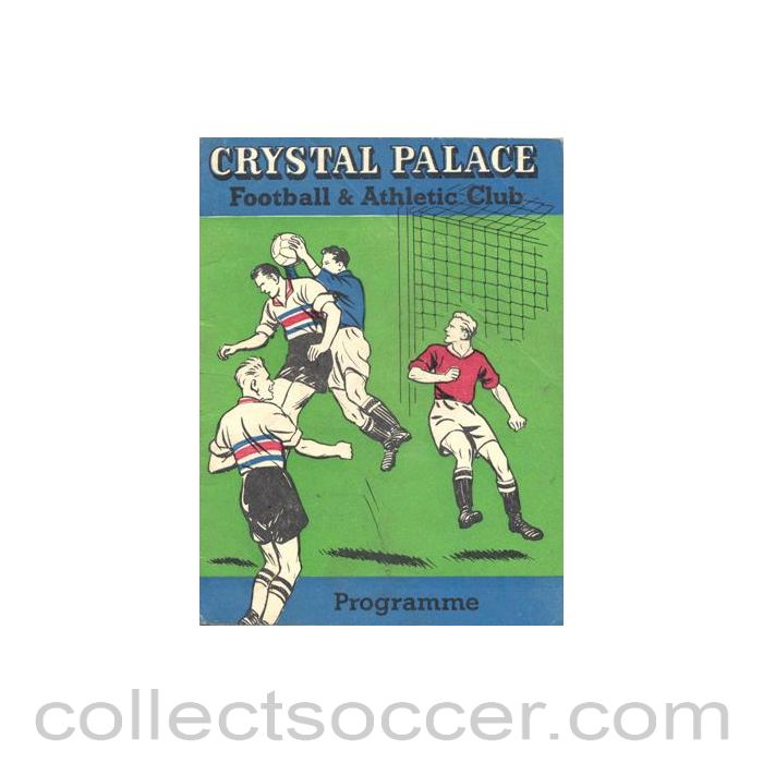 1959 - Crystal Palace v Notts County official programme 29/08/1959