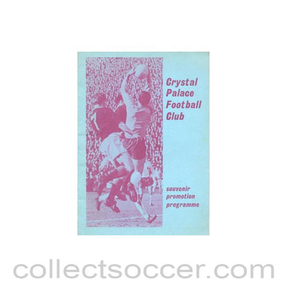 1969 - Crystal Palace v Swindon Town official programme 08/05/1969