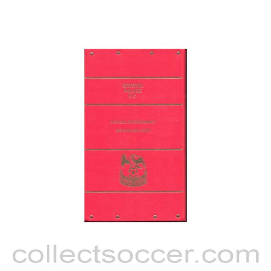 2001 - Crystal Palace Official Programme Season 2001-2002 Official Collection of 21 football programmes