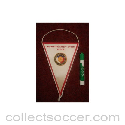 The Czechoslovakia Football Association Pennant once property of the football referee Neil Midgley