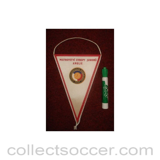The Czechoslovakia Football Association Pennant once property of the football referee Neil Midgley