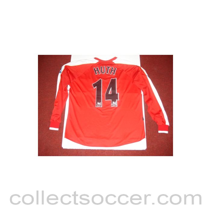 Football Memorabilia Signed Shirt of Huth, original Premier League ,Middlesbrough Match Worn