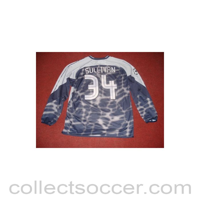 Football Memorabilia Shirt of Chelsea Goal Keeper Sullivan, Match Worn