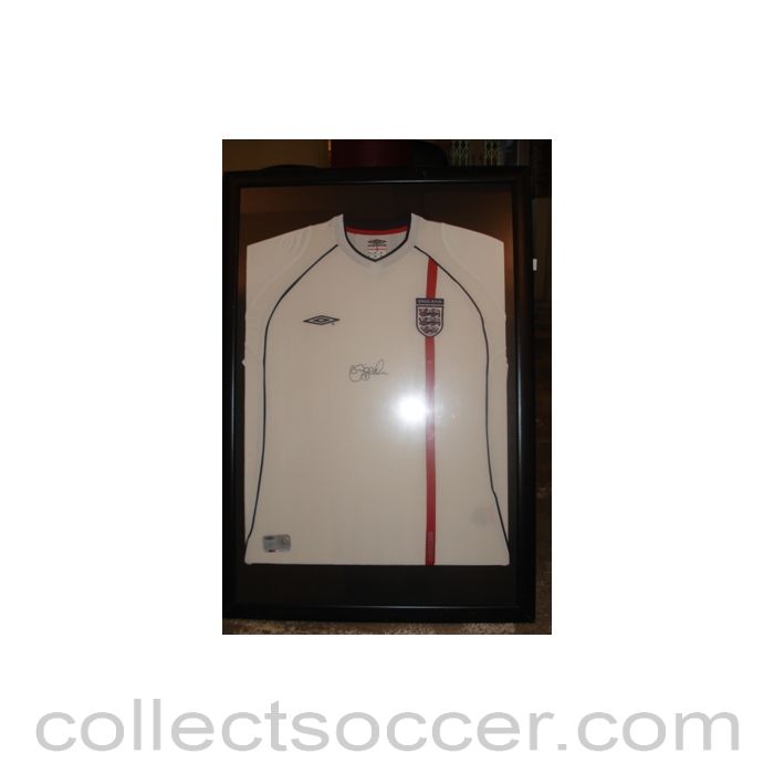 David Beckham Framed Signed Replica Shirt