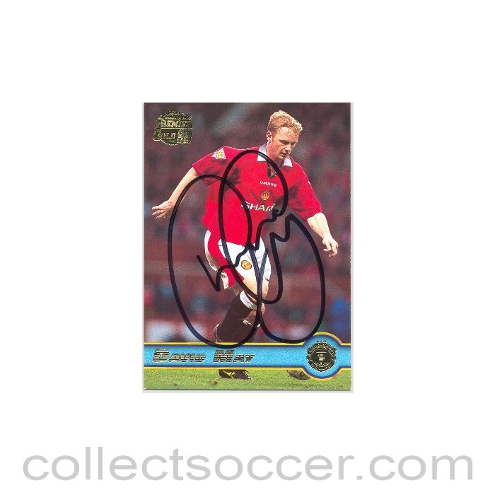 1996 - Manchester United David May  autographed card