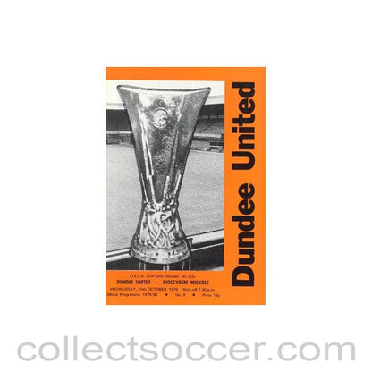 1979 - Dundee United v Diosgyoeri Miskolc, Hungary official programme 24/10/1979 UEFA Cup