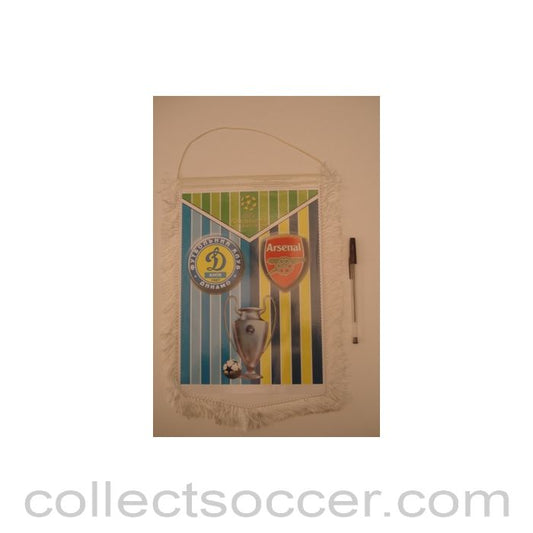 Dynamo Kiev v Arsenal Champions League pennant