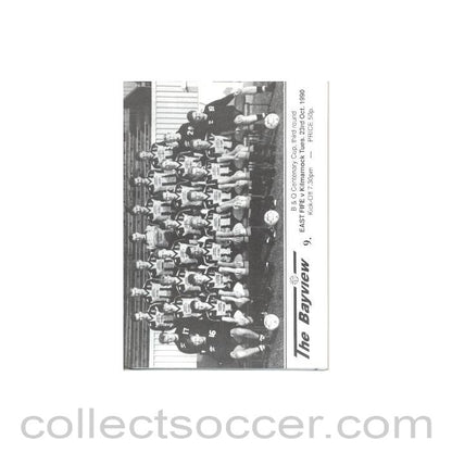 1990 - East Fife v Kilmarnock official programme 23/10/1990 B & Q Centenary League Cup