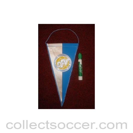The East Germay Football Association Pennant once property of the football referee Neil Midgley
