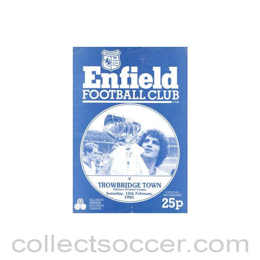 1983 - Enfield v Tonbridge Town official programme 12/02/1983 Alliance Premier League