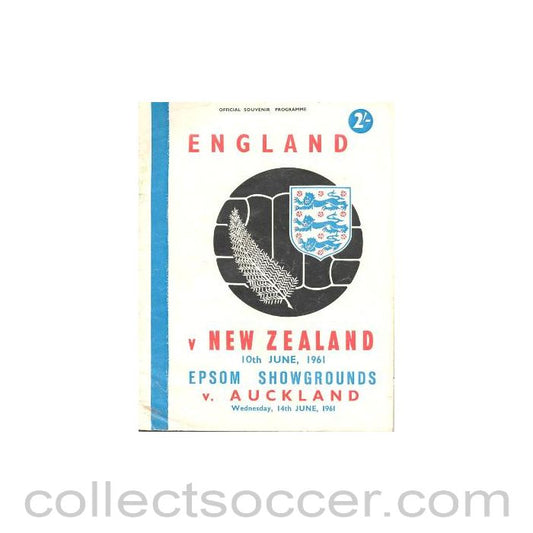 1961 England v New Zealand Aucland official programme 10/06/1961