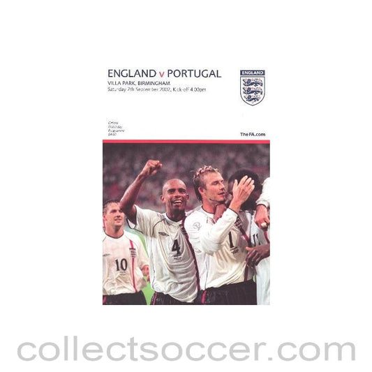 2002 England v Portugal at Villa Park, Birmingham 07/09/2002
