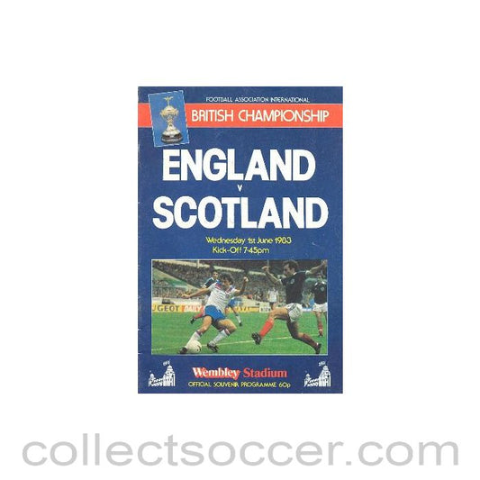 1983 England v Scotland official programme 01/06/1983