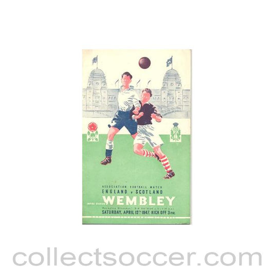 1947 England v Scotland official programme 12/04/1947