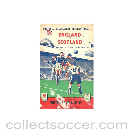 1953 England v Scotland official programme 18/04/1953