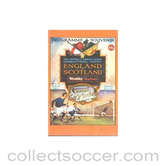 1981 England v Scotland official programme 23/05/1981