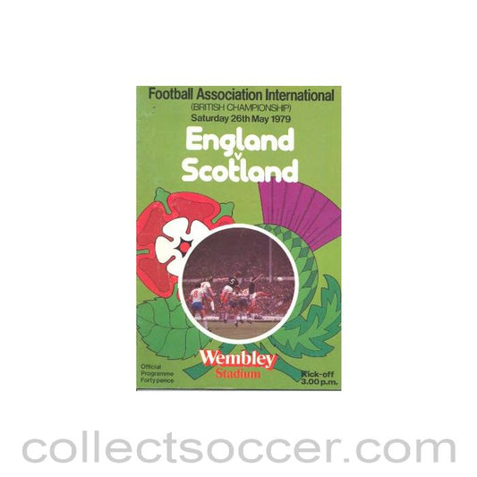 1979 England v Scotland official programme 26/05/1979