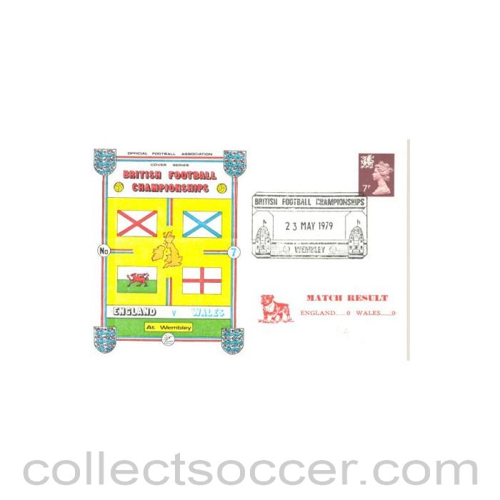 1979 - England v Wales - British Football Championships 23/05/1979 first day cover
