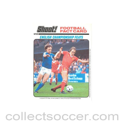 Shoot! produced card titeled English Championship Feats