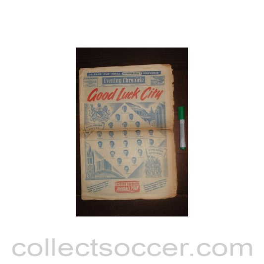 1955 - Evening Chronicle newspaper of 05/05/1955 covering the 1955 FA Cup Final in advance