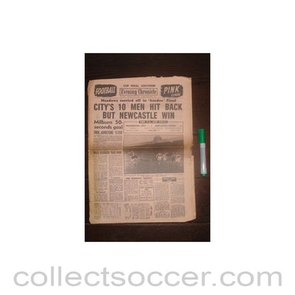 1955 - Evening Chronicle newspaper of 07/05/1955 covering the 1955 FA Cup Final