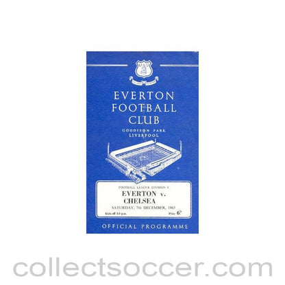 1963 - Everton vChelsea official programme 07/12/1963
