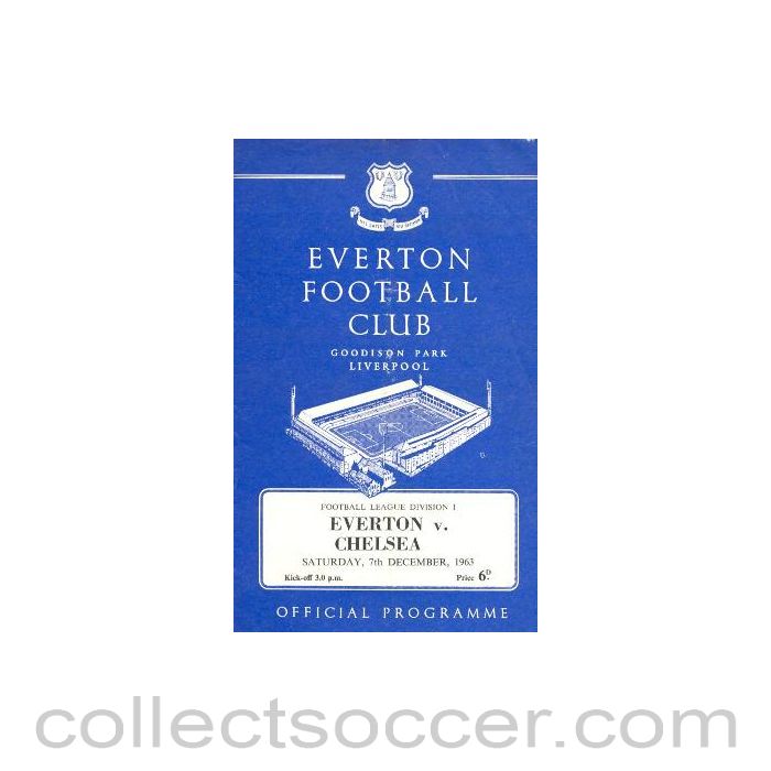 1963 - Everton vChelsea official programme 07/12/1963