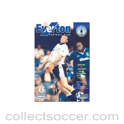 1996 - Everton vChelsea official programme 13/01/1996