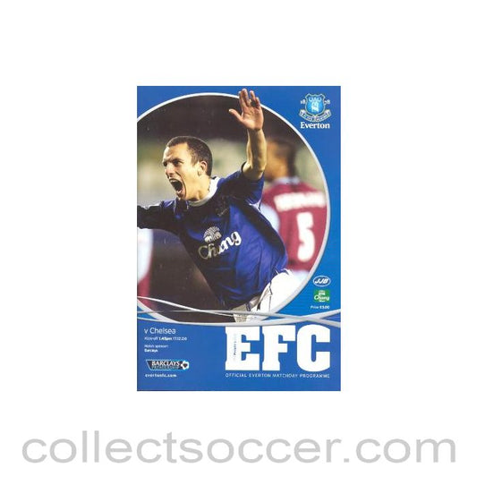 2006 - Everton vChelsea official programme 17/12/2006
