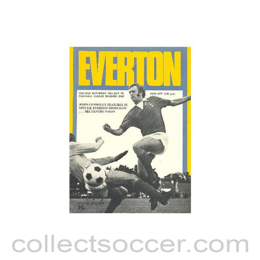 1974 - Everton vChelsea official programme 19/10/1974