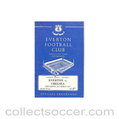 1965 - Everton vChelsea official programme 31/03/1965