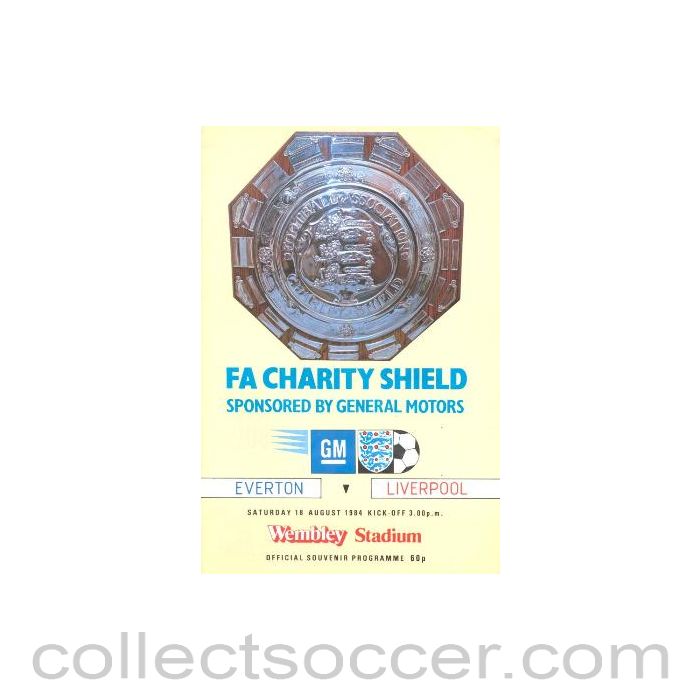 1984 Charity Shield Official Programme Everton v Liverpool