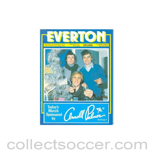 1978 - Everton v Tottenham Hotspur official programme 30/12/1978 Football League