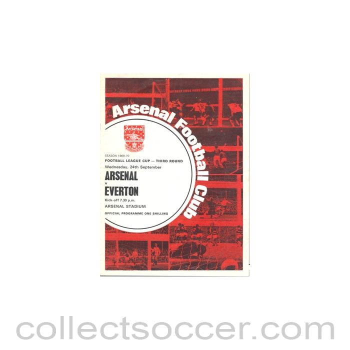 1969 - Arsenal v Everton official programme 24/09/1969