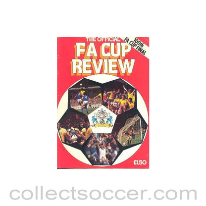 1981 - The Official FA Cup Final Review - 100th FA Cup Final - 1981 brochure