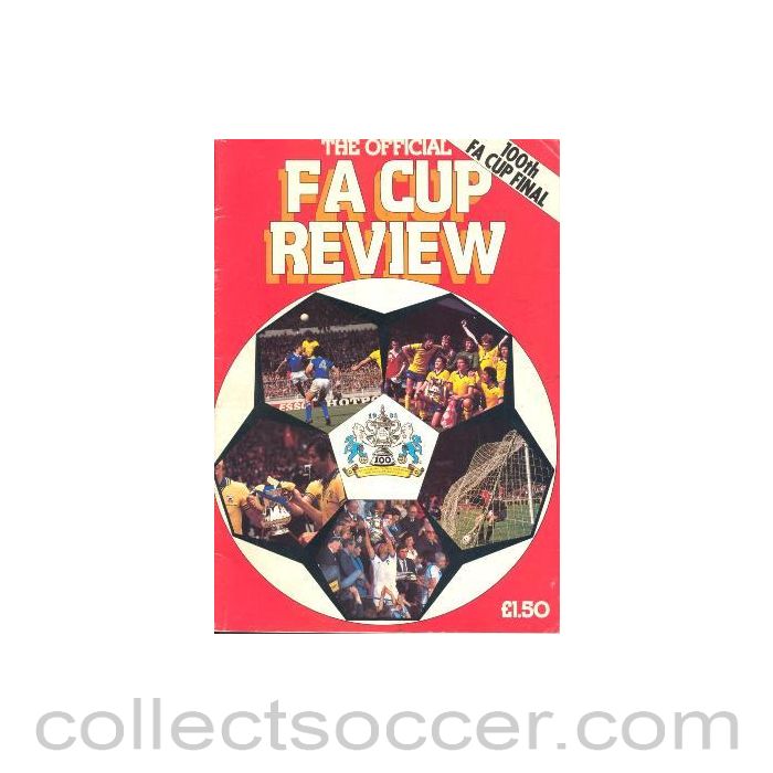 1981 - The Official FA Cup Final Review - 100th FA Cup Final - 1981 brochure
