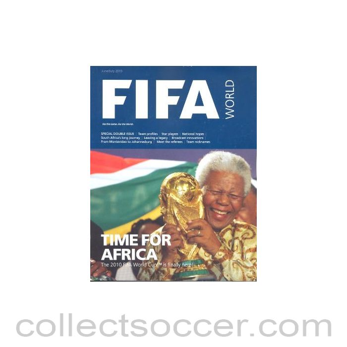 2010 World Cup FIFA World magazine with a poster