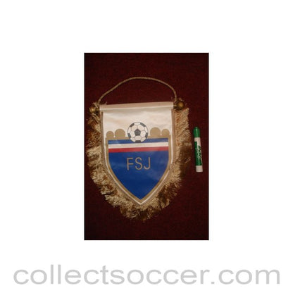 FSJ large Pennant once property of the football referee Neil Midgley