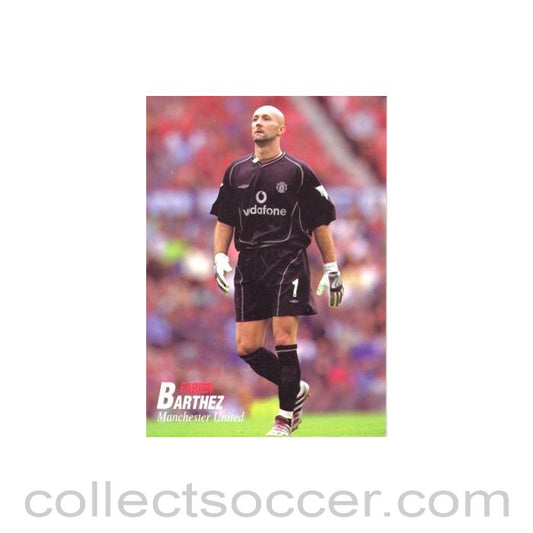 Manchester United - FabienBarthez unofficial Thai produced colour postcard