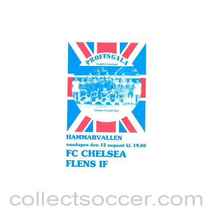 1982 - Flens vChelsea official programme 12/08/1982