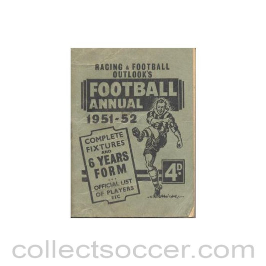 1951 - Football Annual 1951-1952 Racing & Football Outlook publication